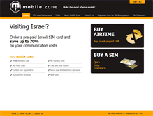 Tablet Screenshot of mobilezone.co.il