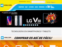Tablet Screenshot of mobilezone.com.py